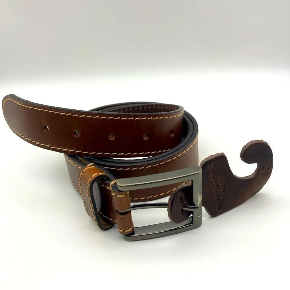 NWT Tommy Bahama Men’s Genuine Italian Leather Belt Size 36 Made in Italy
